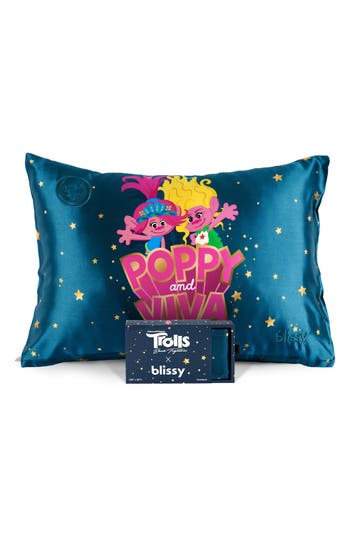 Blissy Mulberry Silk Pillowcase In Blue