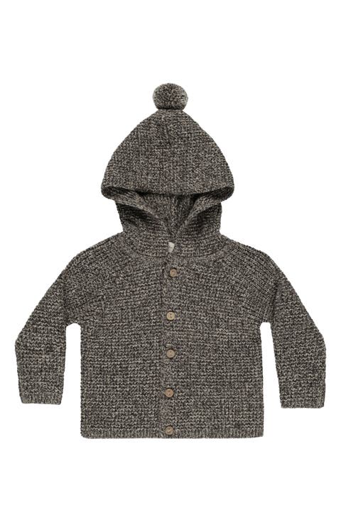 Pompom Hooded Cardigan (Baby)