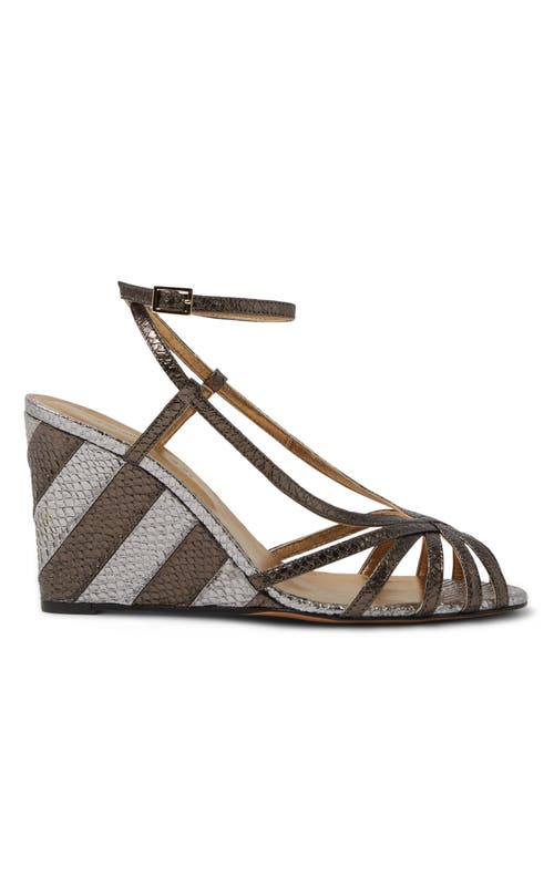 La Doublej The Weekend Wedge Sandals In Solid Anthracite