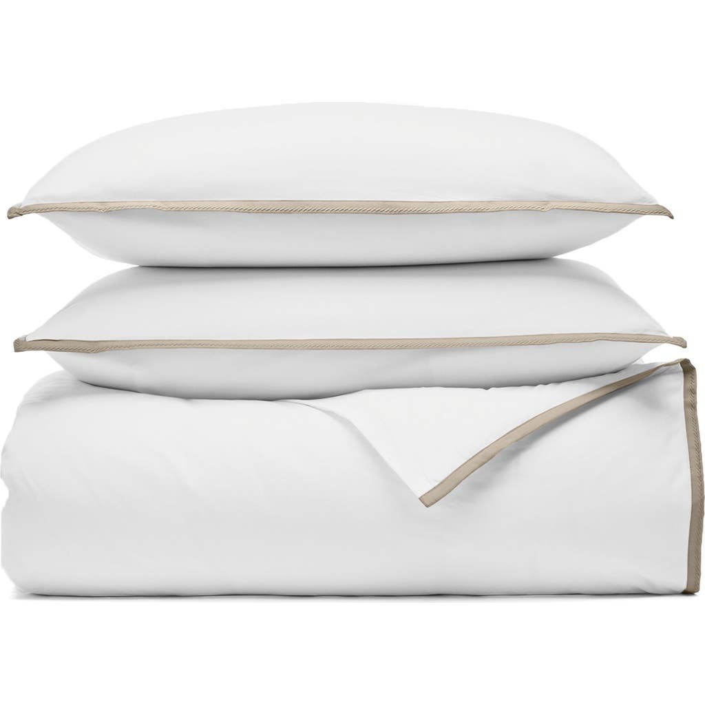 Boll & Branch Framed Percale Duvet Cover & Shams Set