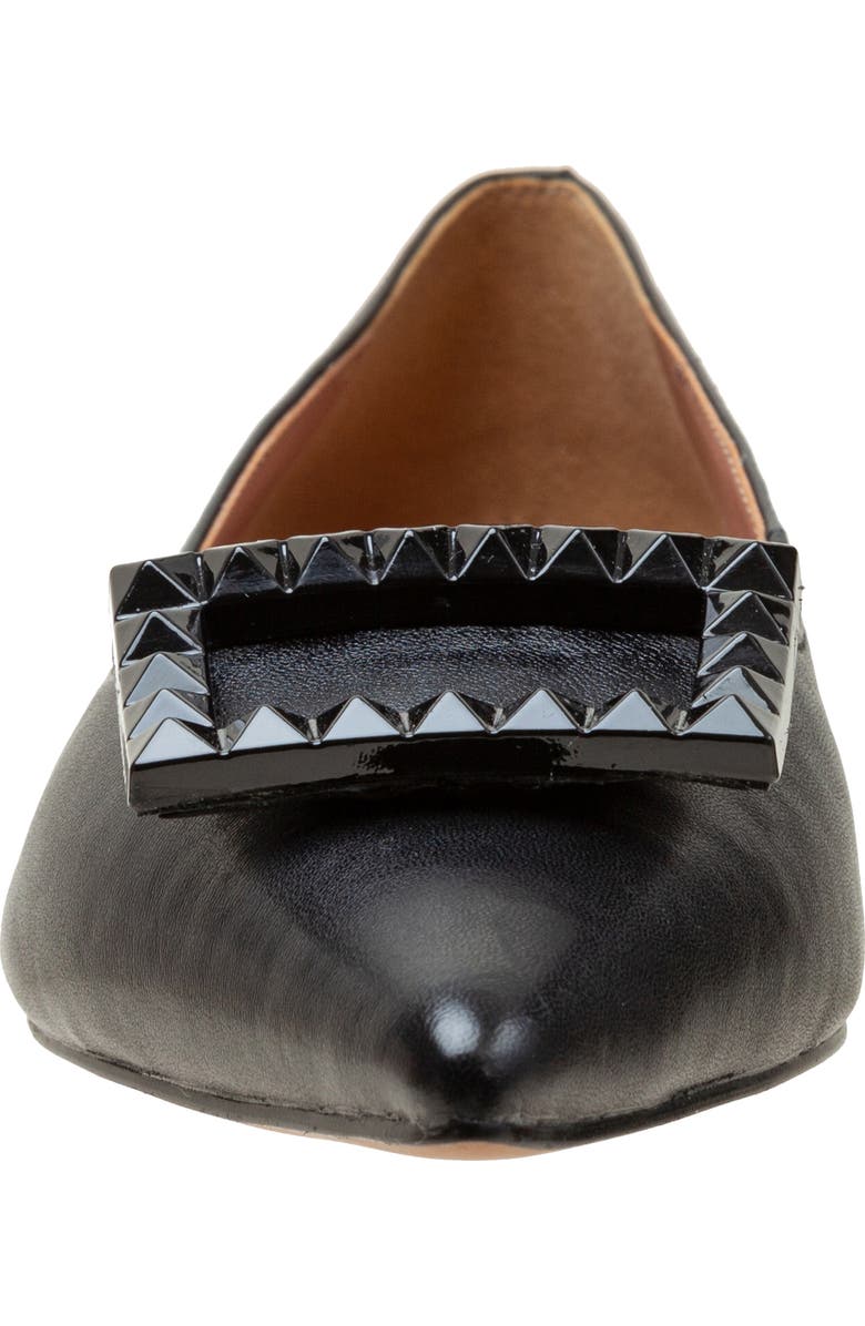 Linea Paolo Nolene Pointed Toe Flat, Alternate, color, Black