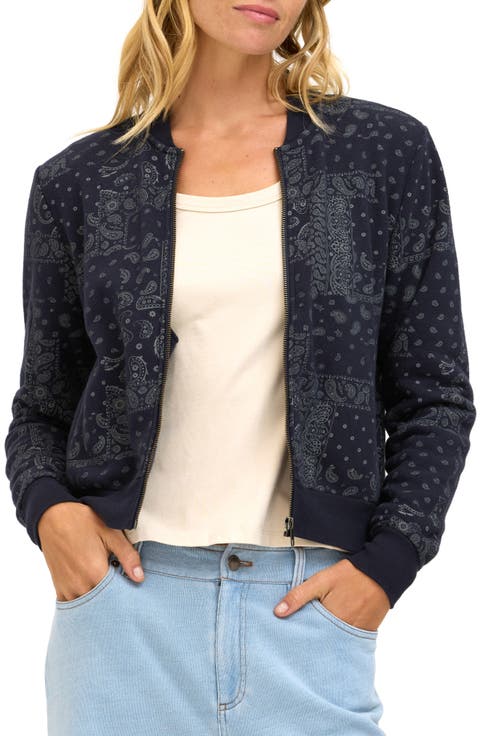 Maida Classic Paisley Bomber Jacket