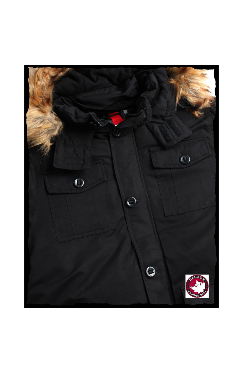 CANADA WEATHER GEAR Boys' Heavyweight Winter Ski Jacket, Alternate, color, Black