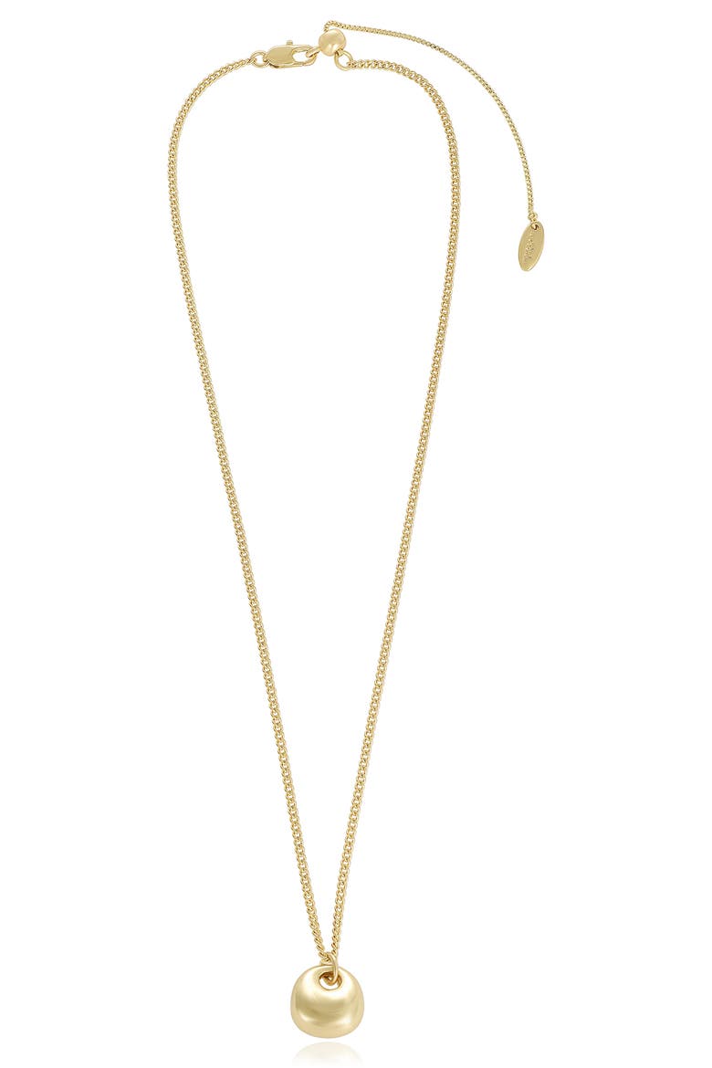 Pebble Pendant Necklace, Alternate, color, GOLD