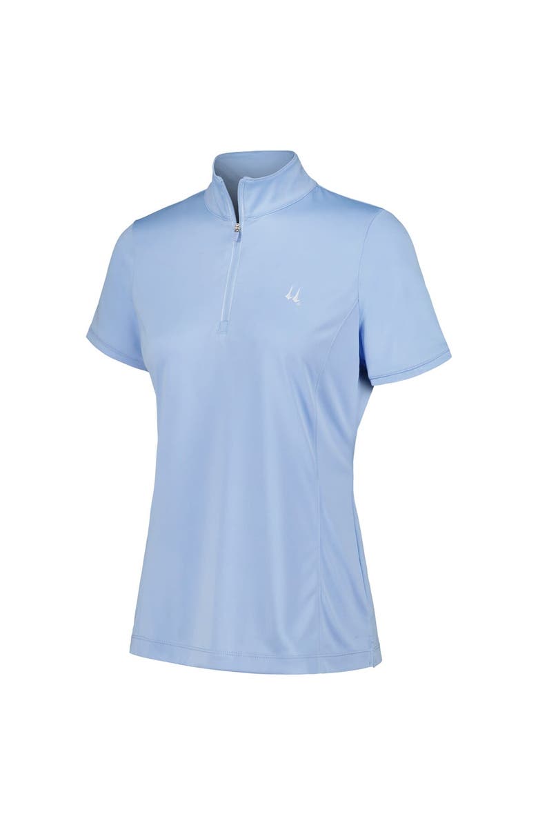 EPNY Women's EPNY Light Blue Churchill Downs Convertible Quarter-Zip Polo, Alternate, color, 
