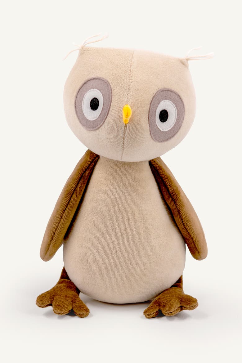 Ida, the owl stuffed animal, Alternate, color, Beige