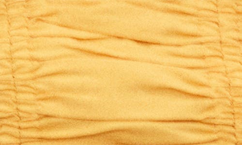 Mango Sunny Cotton Blend Strapless Top In Yellow