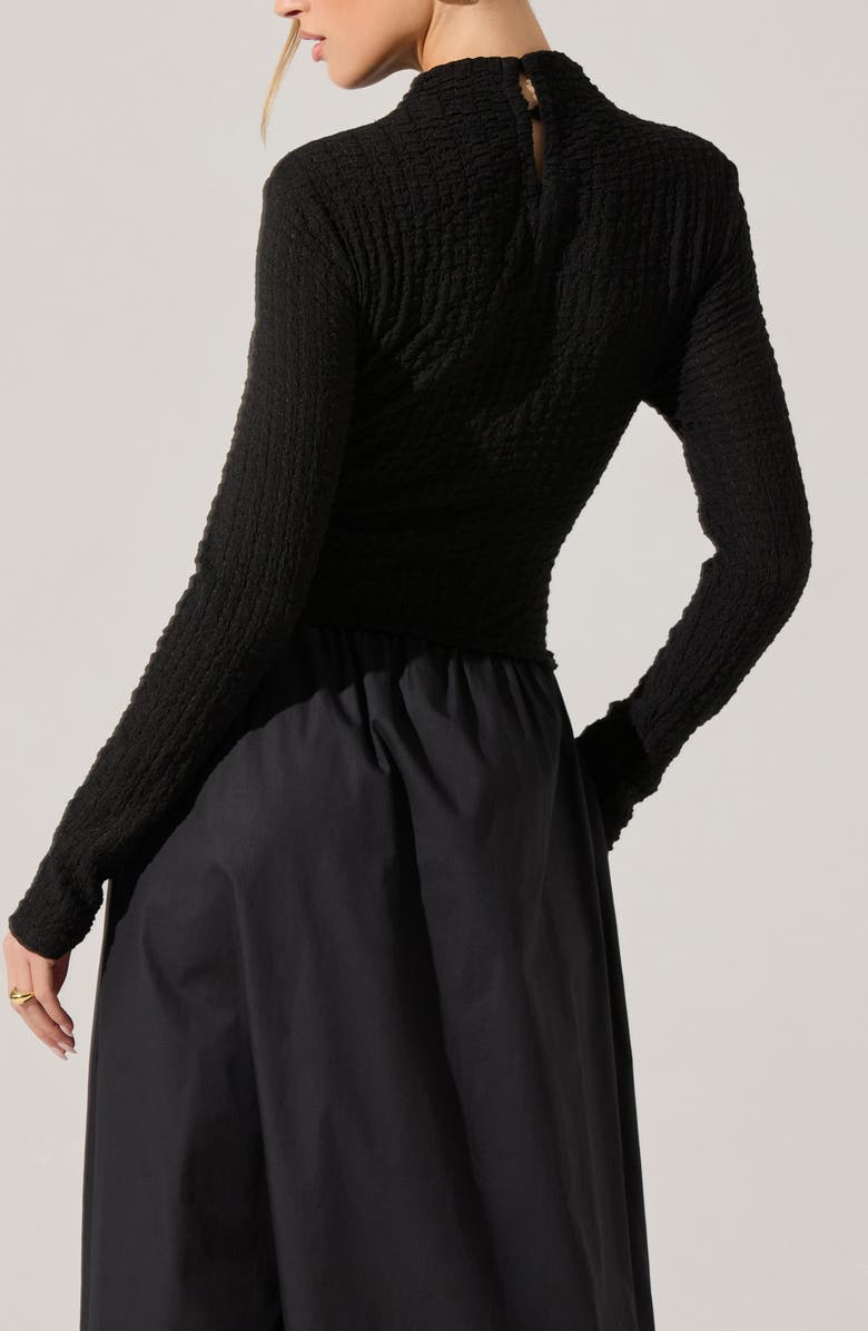 ASTR the Label Kearney Long Sleeve Mixed Media Dress, Alternate, color, 