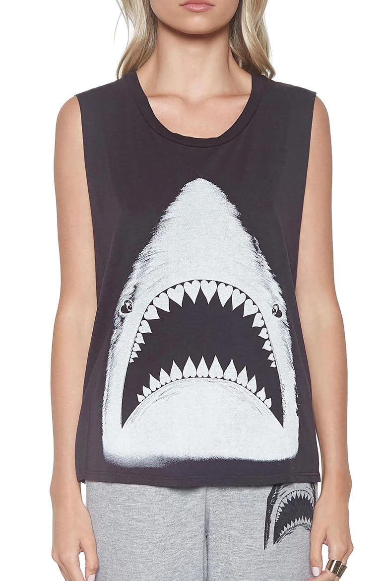 KEL- LRG Shark Tee, Alternate, color, Onyx