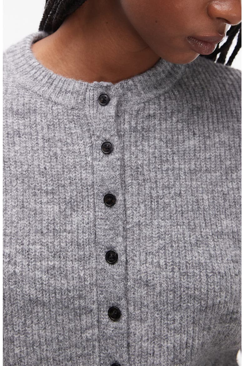 Short Sleeve Cardigan, Alternate, color, GREY