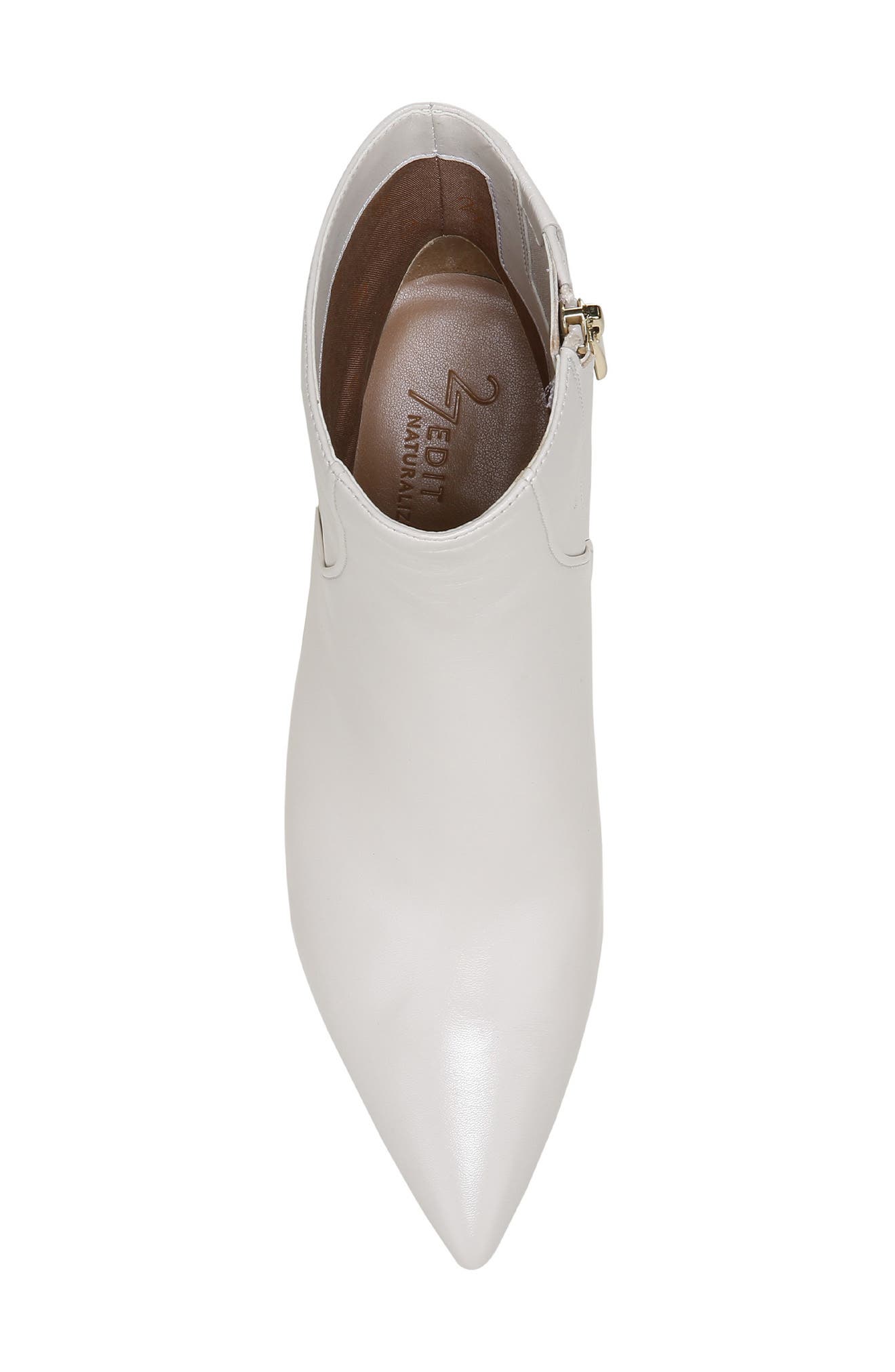 Florentine Bootie, Alternate, color, SATIN PEARL BEIGE LEATHER