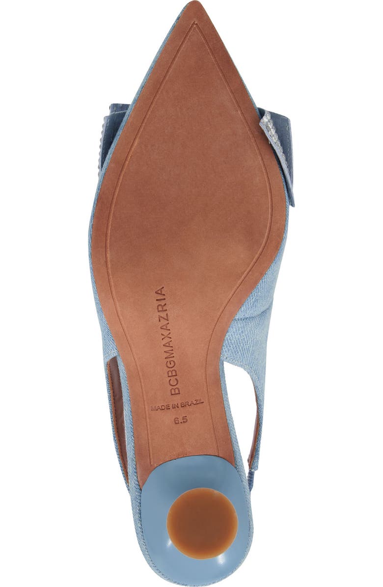 BCBGMAXAZRIA Archie Pointed Toe Slingback Pump, Alternate, color, Denim