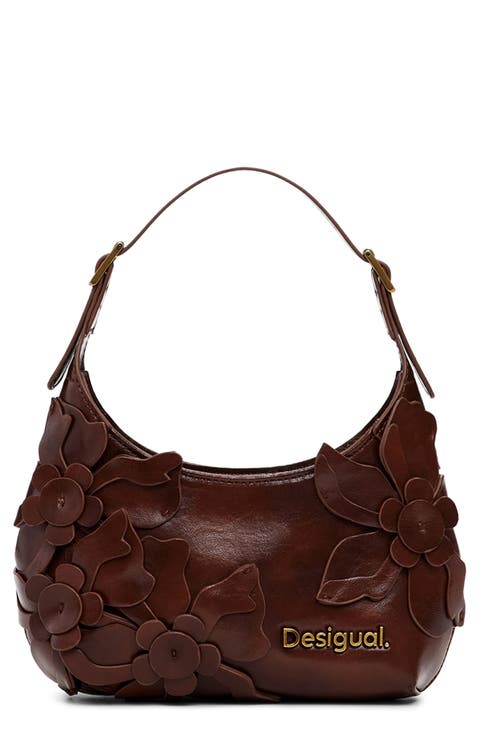 Faux Leather Shoulder Bag