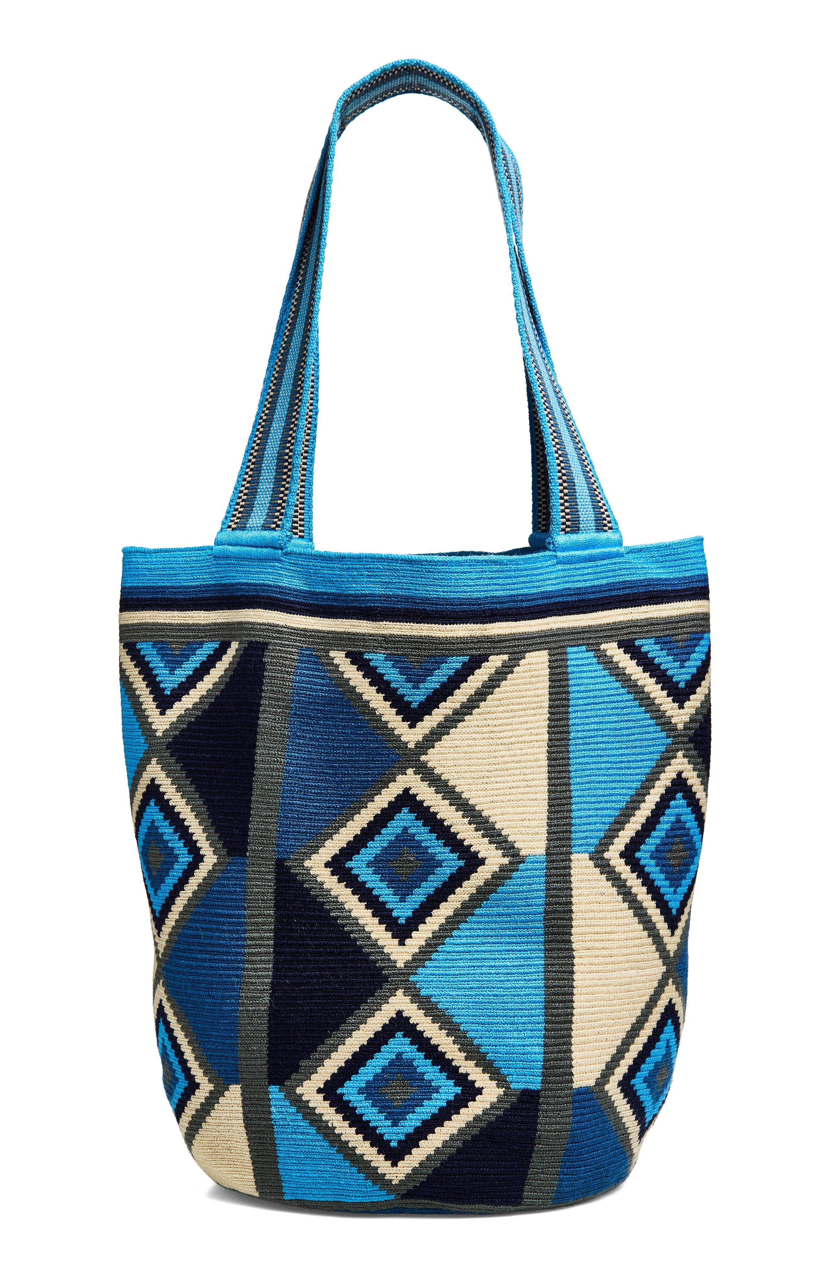 Wayuu Mochila Tote, Alternate, color, BLUE/ MULTI 899
