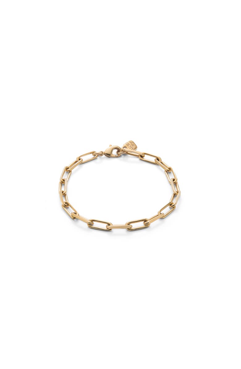 UNODE50 Cable Charm Bracelet, Main, color, Gold
