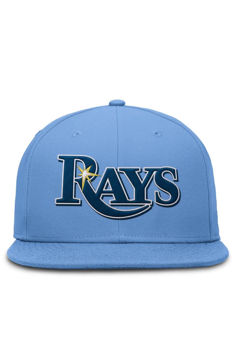 Nike Men's Nike Light Blue Tampa Bay Rays True Round Bill Performance Fitted Hat, Alternate, color, Light Blue