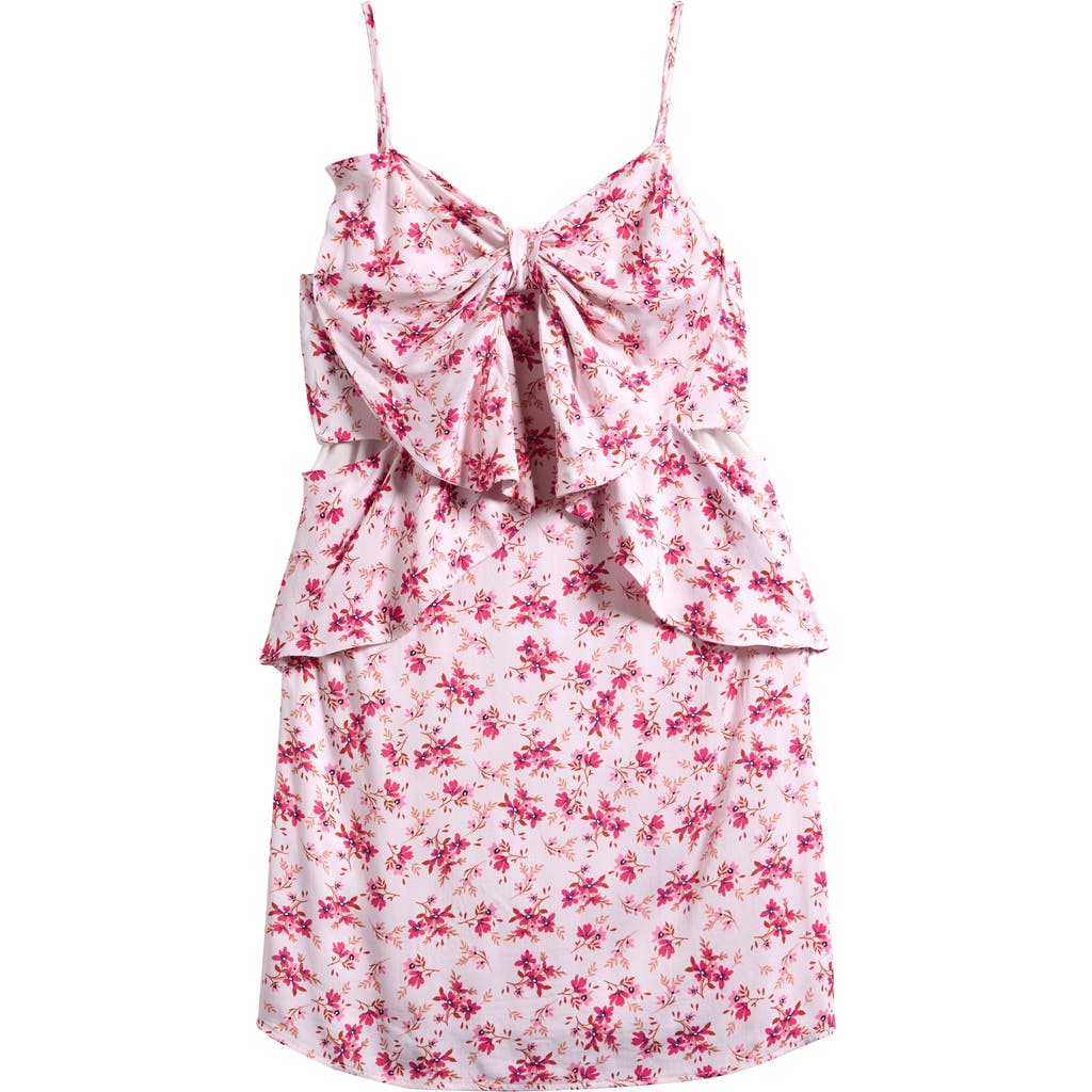 Hannah Banana Kids' Bow Cutout Sundress in White Multi  product