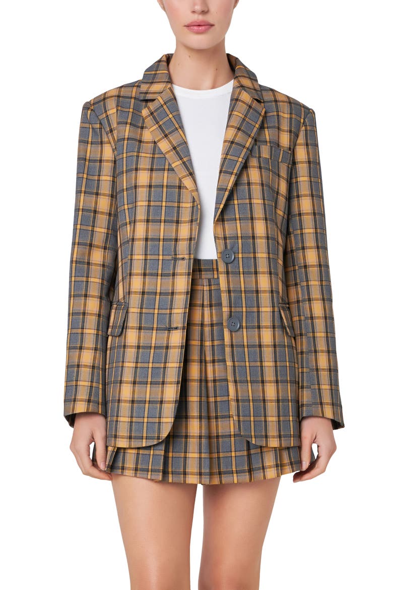 Plaid Blazer, Alternate, color, GREY MULTI