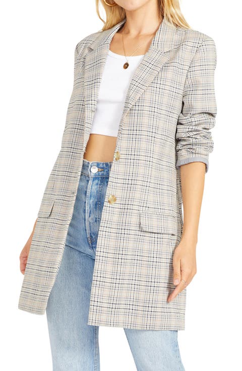 BB Dakota Plaid Behavior Plaid Blazer