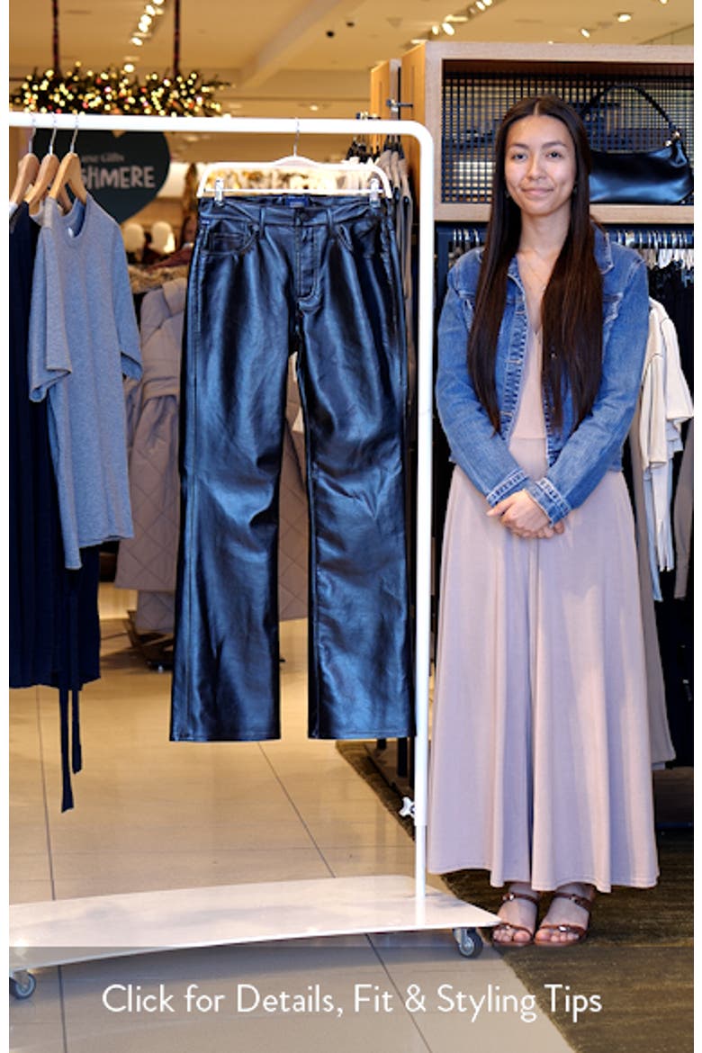 Genova Coated Low Rise Bootcut Jeans video