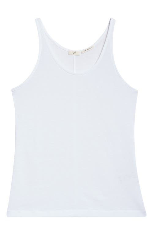 Bite Studios Luca Sheer Organic Cotton Tank In White