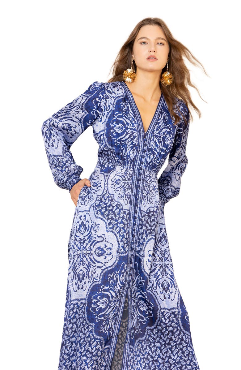 Hale Bob Noor Charmeuse Dress, Alternate, color,