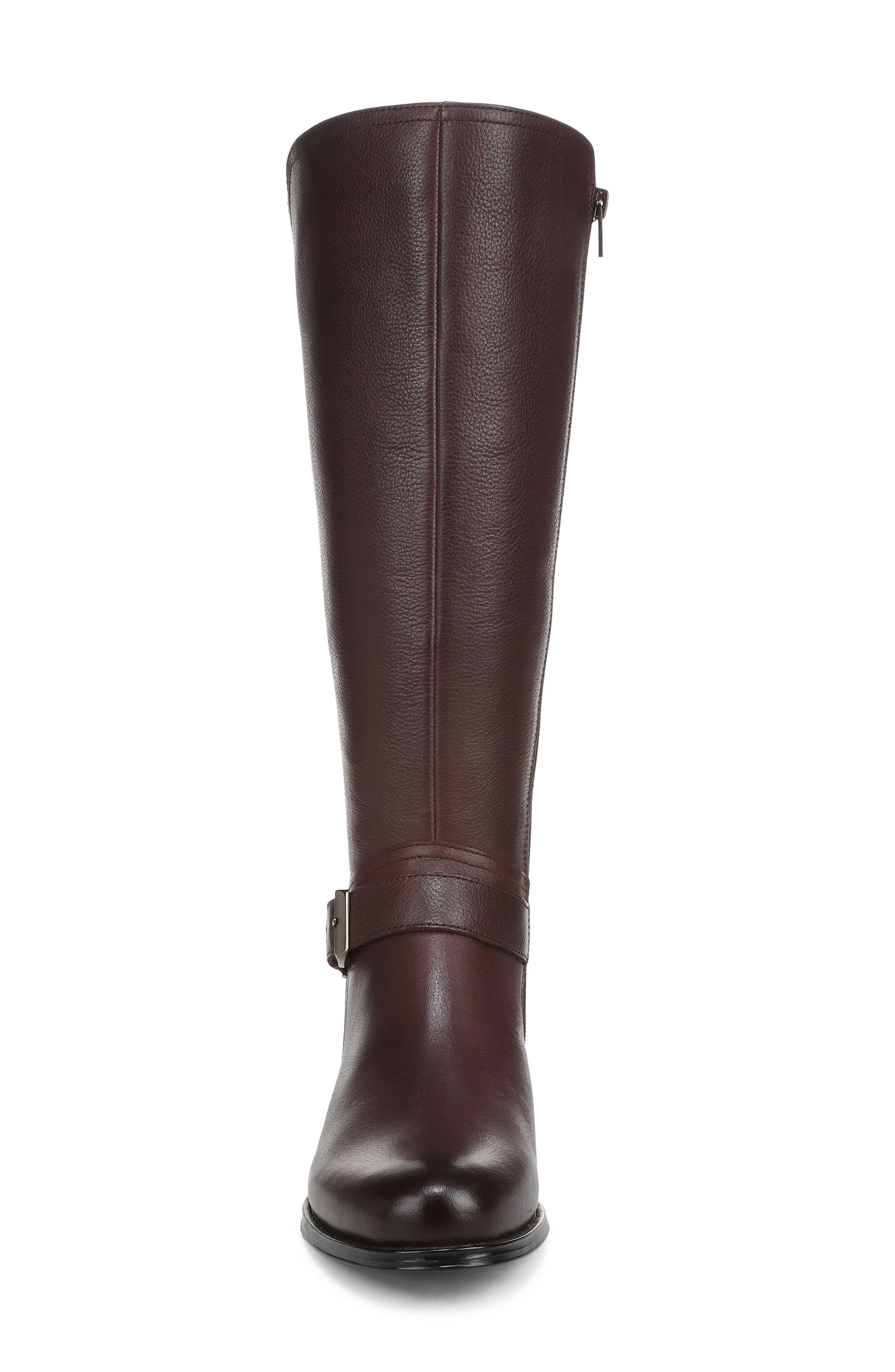 Juno Leather Riding Boot, Alternate, color, MERLOT RED LEATHER