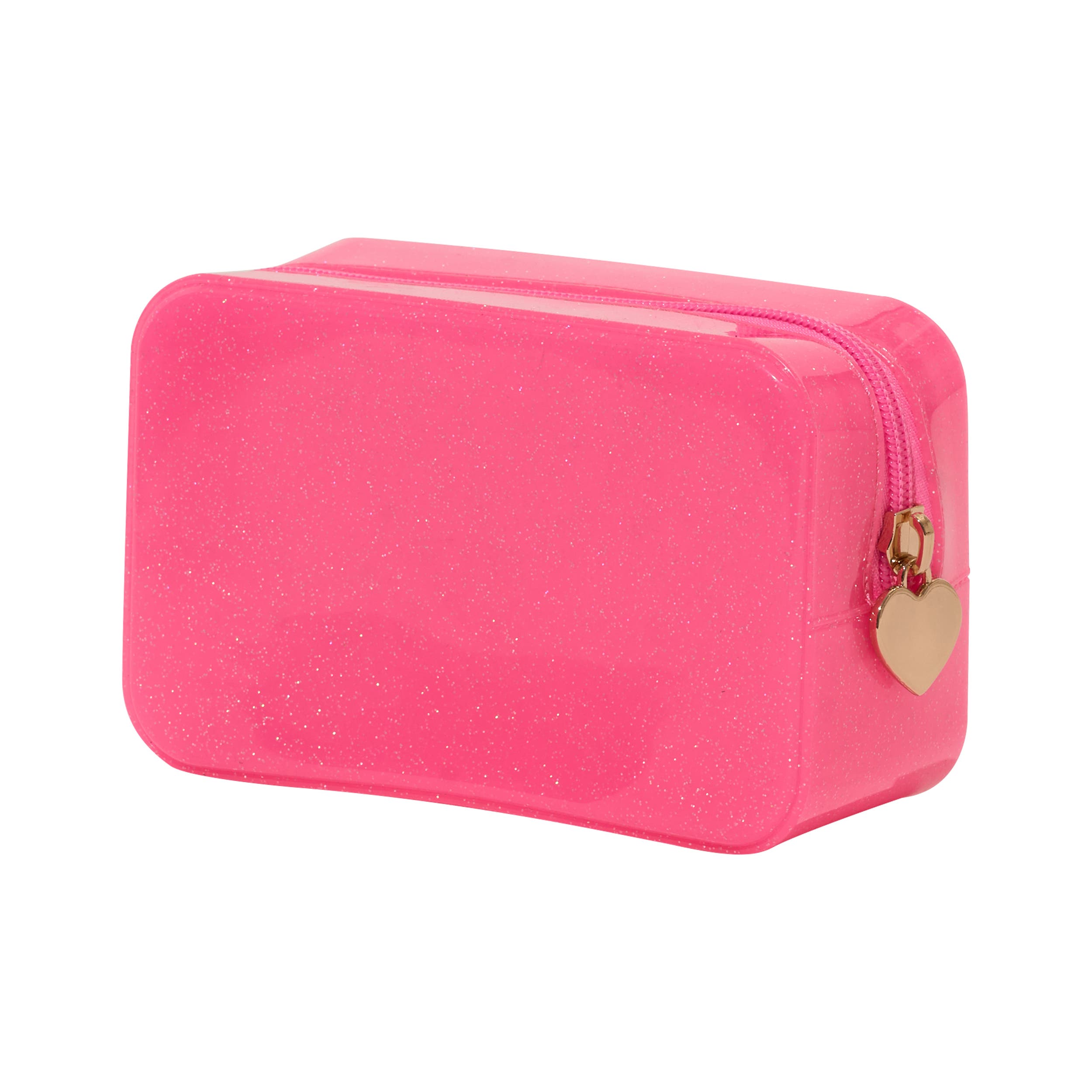 Glitter Jelly Pouch Collection, Main, color, Dark Pink