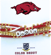 Color Shout Arkansas Lucky 7 Bracelet Set