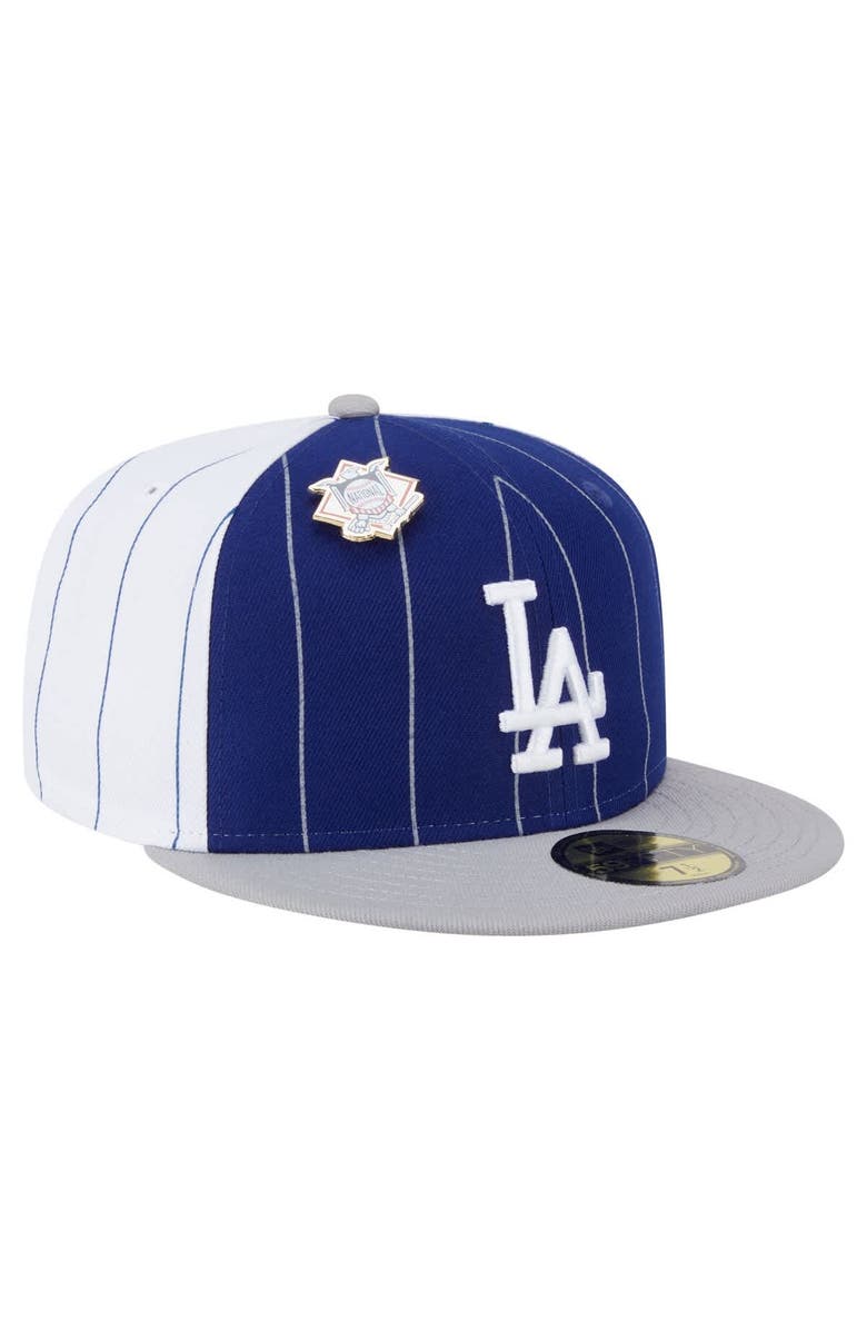 New Era Men's New Era  Dark Blue Los Angeles Dodgers Pinstripe 59FIFTY Fitted Hat, Alternate, color, Dark Blue