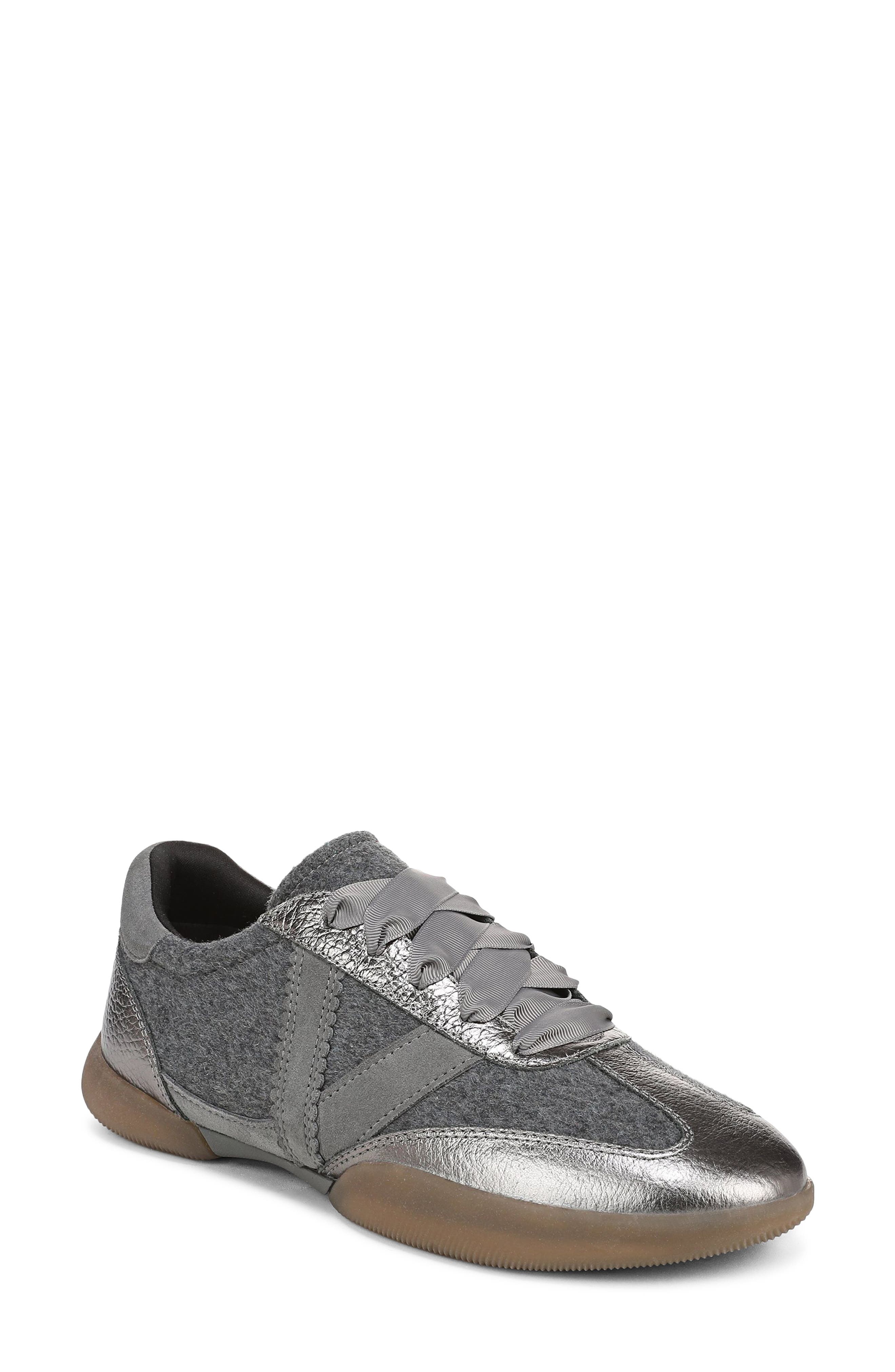 Arabelle Sneaker, Main, color, DK GREY FLANNEL WOOL