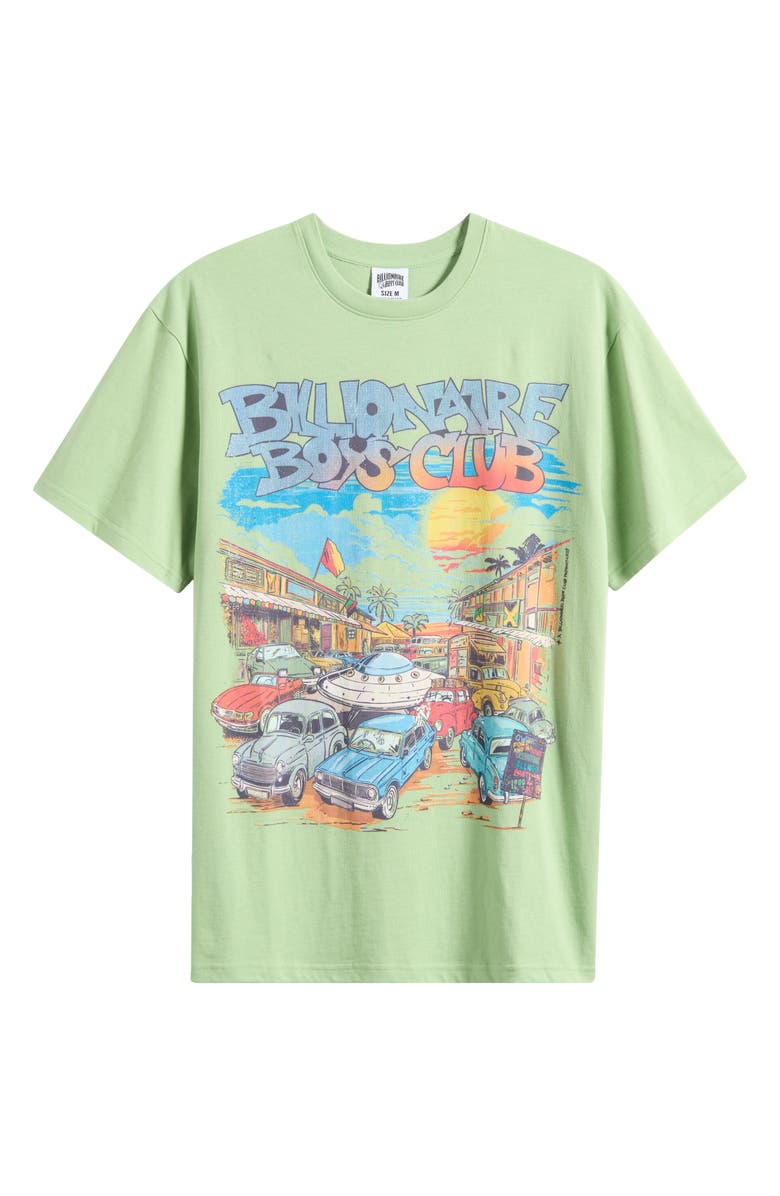 Billionaire Boys Club Partay Oversize Graphic T-Shirt, Alternate, color, Forest Sha