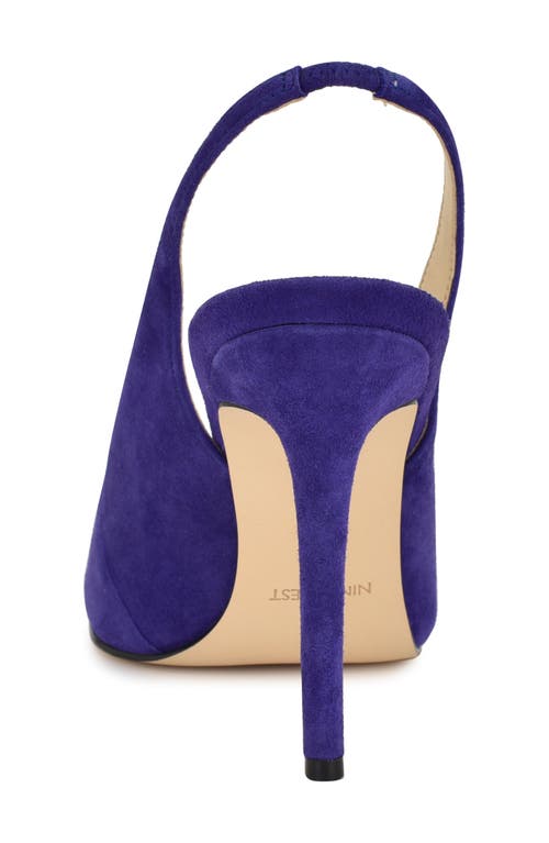 Nine West Feather Slingback Pump In Purple