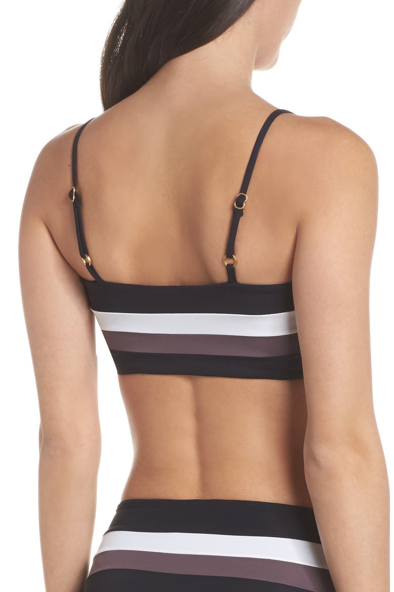L Space Rebel Bikini Top, Alternate, color, BLK/ CRM/ CNT