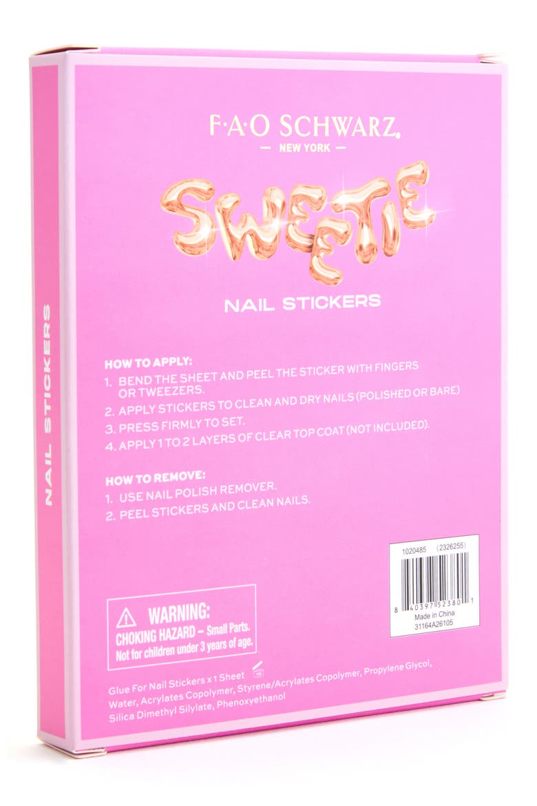 Kids' Sweetie Nail Stickers, Alternate, color, OPEN MISCELLANEOUS
