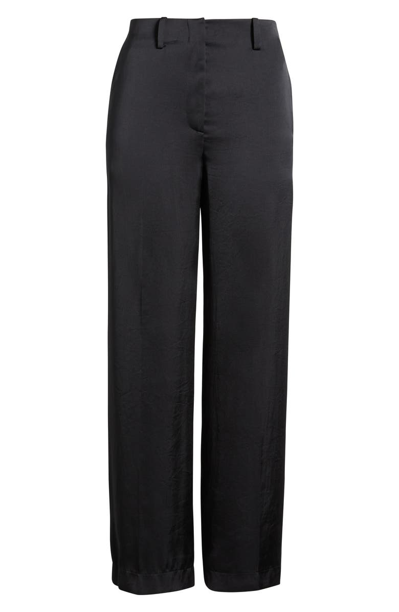 Theory Clean Waist Straight Leg Pants, Alternate, color, Black