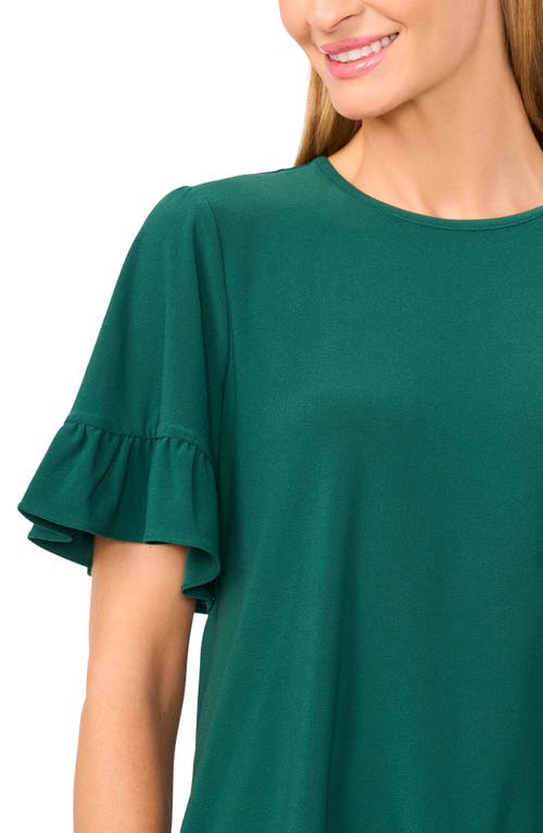 Cece Ruffle High-low Crepe Knit Top