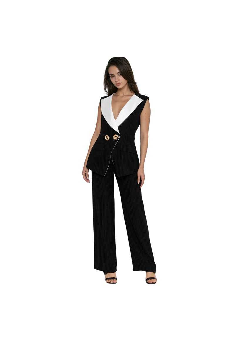 Hirea Vest Coat, Main, color, BLACK