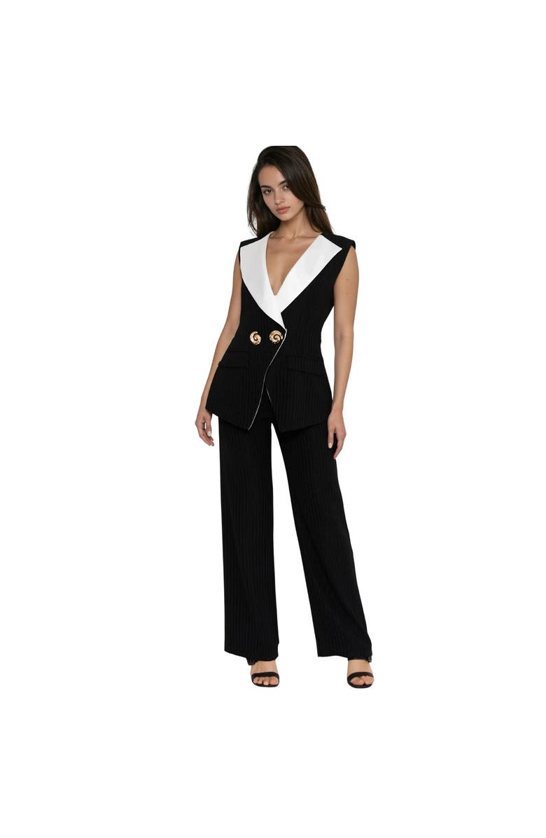 AKALIA Hirea Vest Coat, Main, color, Black