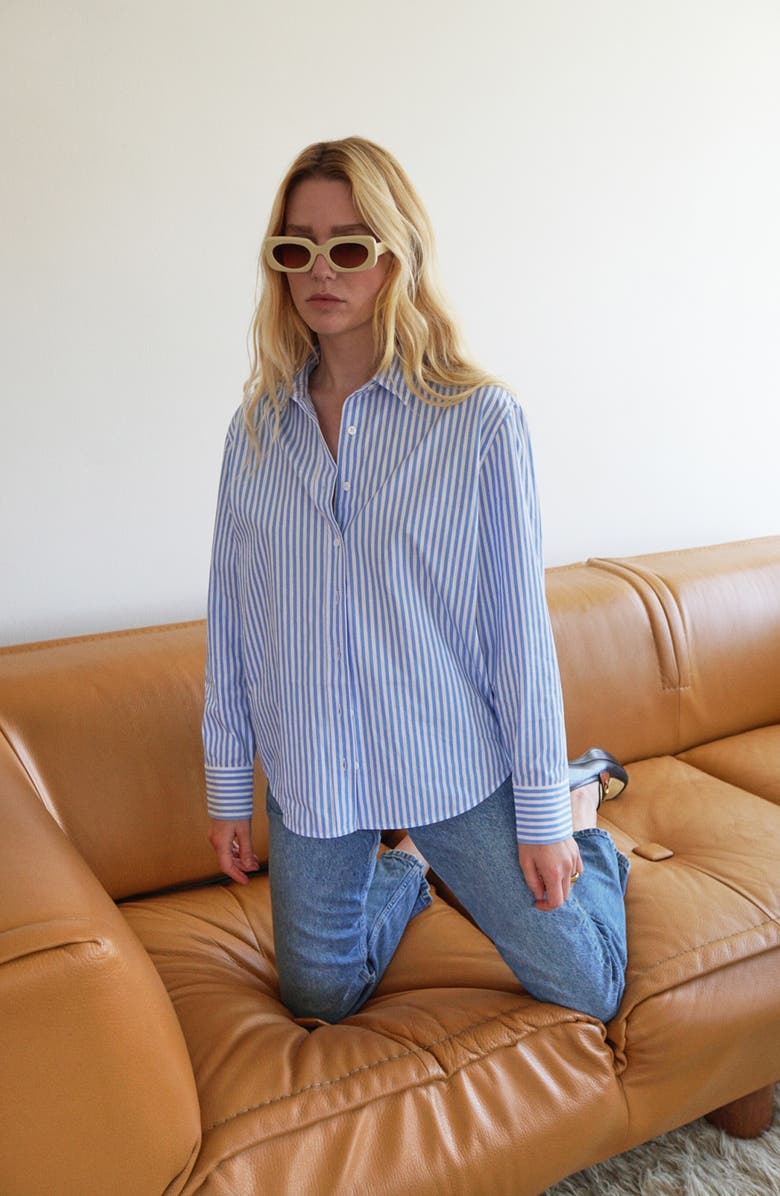 Reformation Parker Relaxed Button-Up Shirt, Alternate, color, 