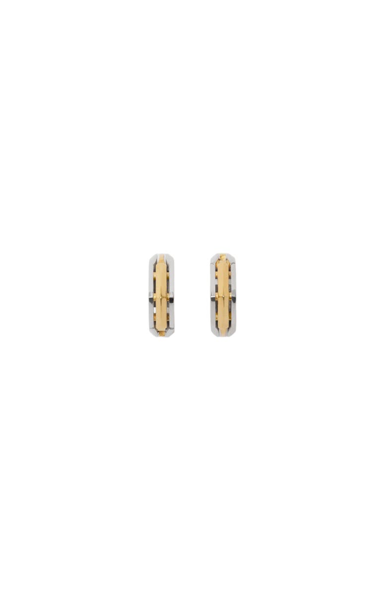 Burberry Small Shield Earrings, Alternate, color, Silver
