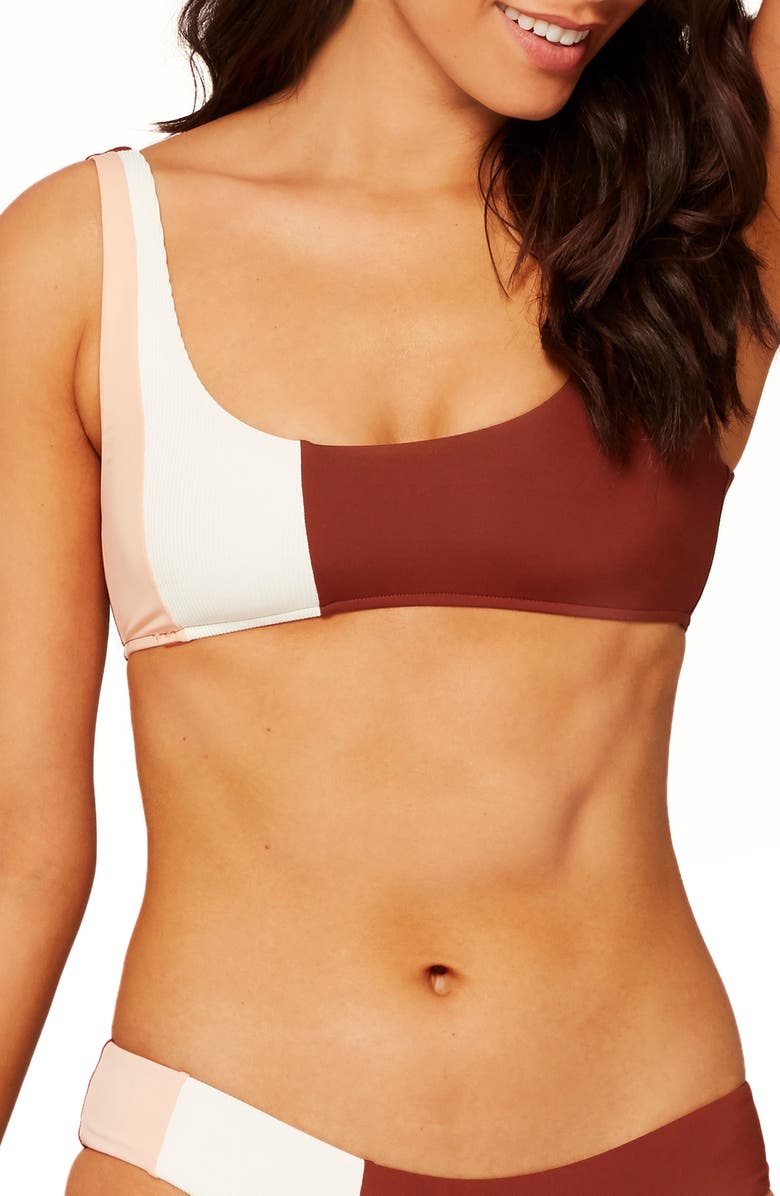 LSPACE L Space Colorblock Bikini Top, Main, color, 