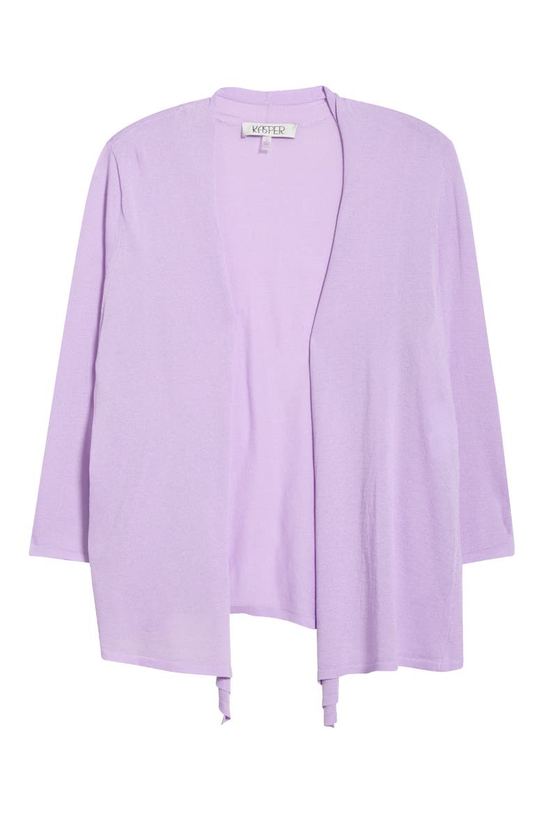 Self Edge Open Front Cardigan, Alternate, color, LAVENDER MIST