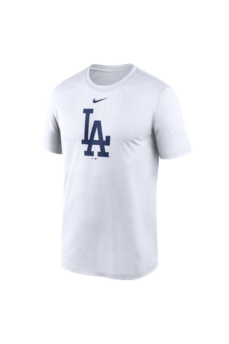 Men's Nike  White Los Angeles Dodgers Legend Fuse Large Logo Performance T-Shirt, Alternate, color, White