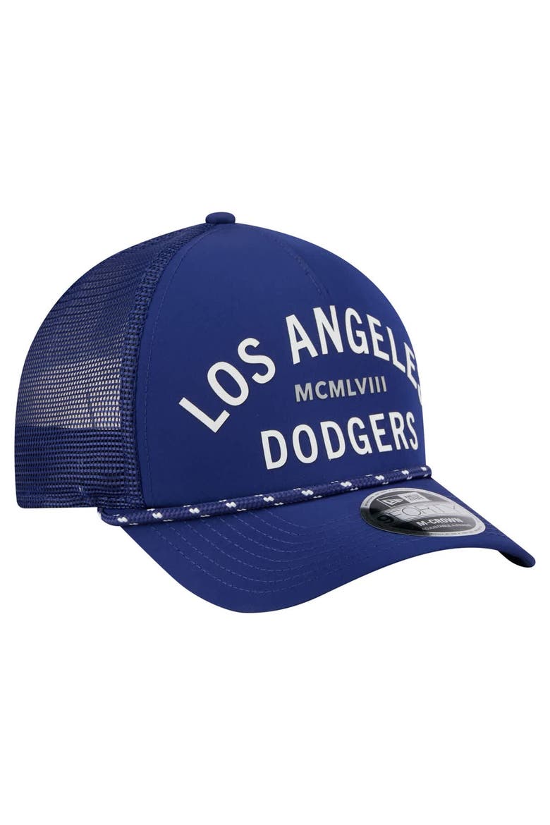 Men's New Era  Royal Los Angeles Dodgers Minimalist 9FORTY A-Frame Adjustable Hat, Alternate, color, Royal