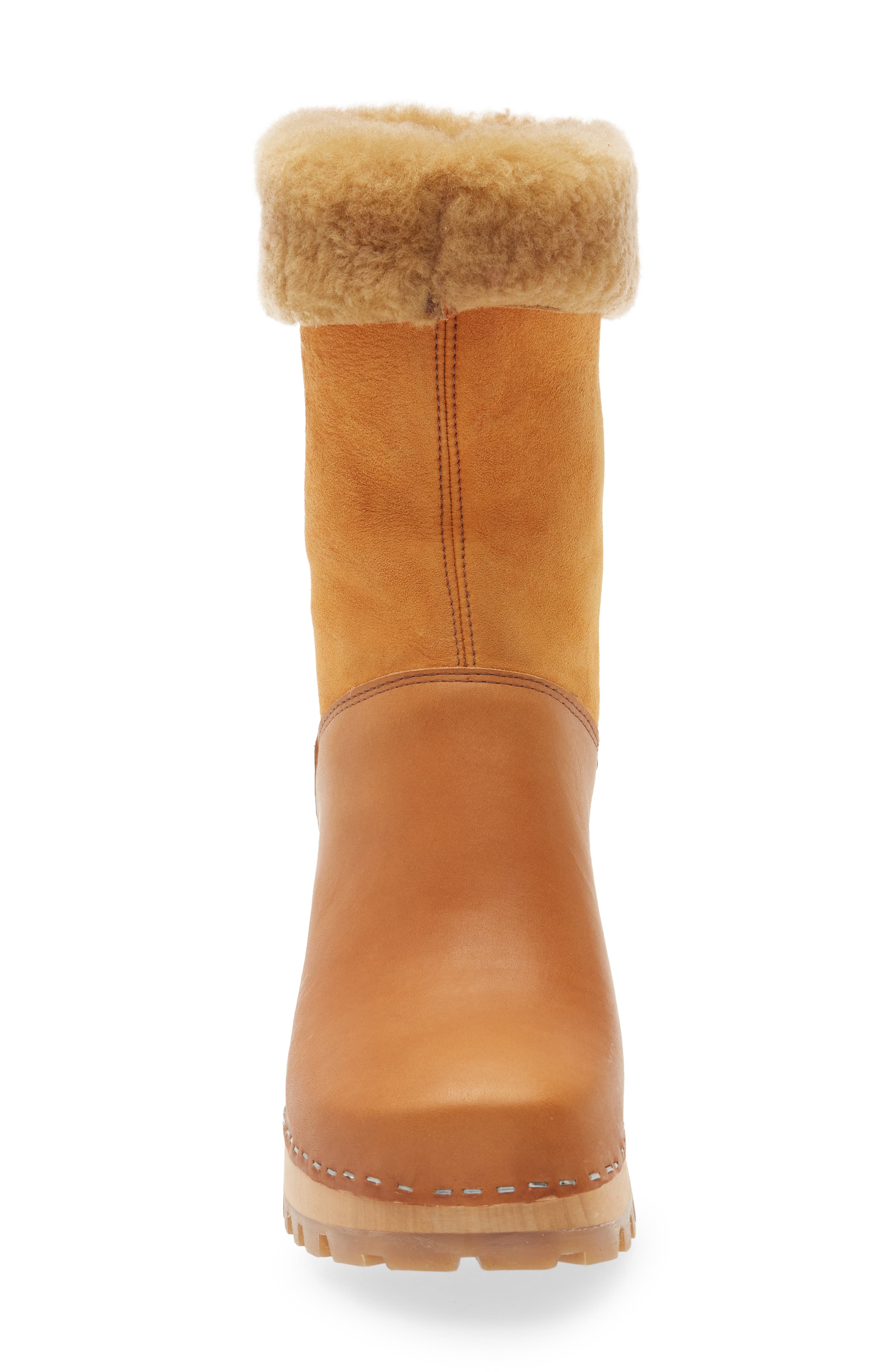 Swedish Hasbeens Genuine Shearling Lined Boot, Alternate, color, 