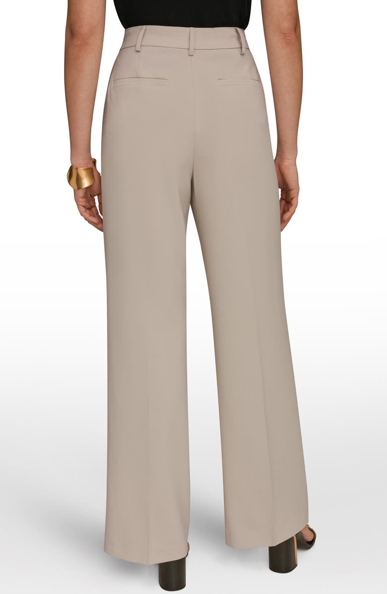 Donna Karan New York Pleated Wide Leg Pants, Alternate, color, Tuscan Grey