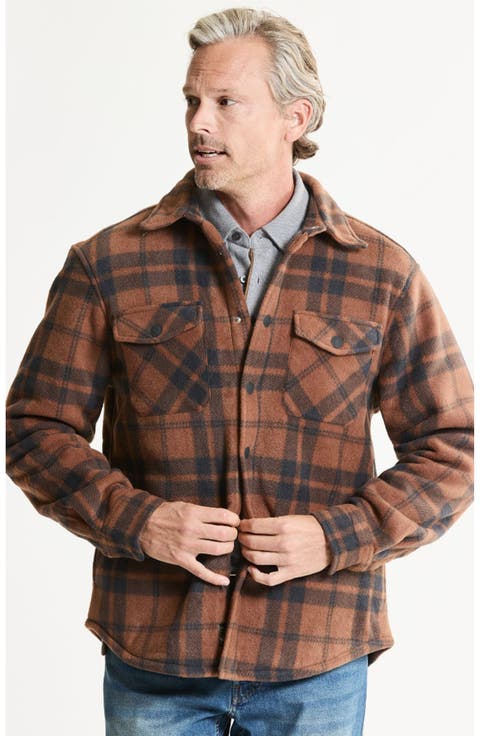 Bonded Plaid Overshirt