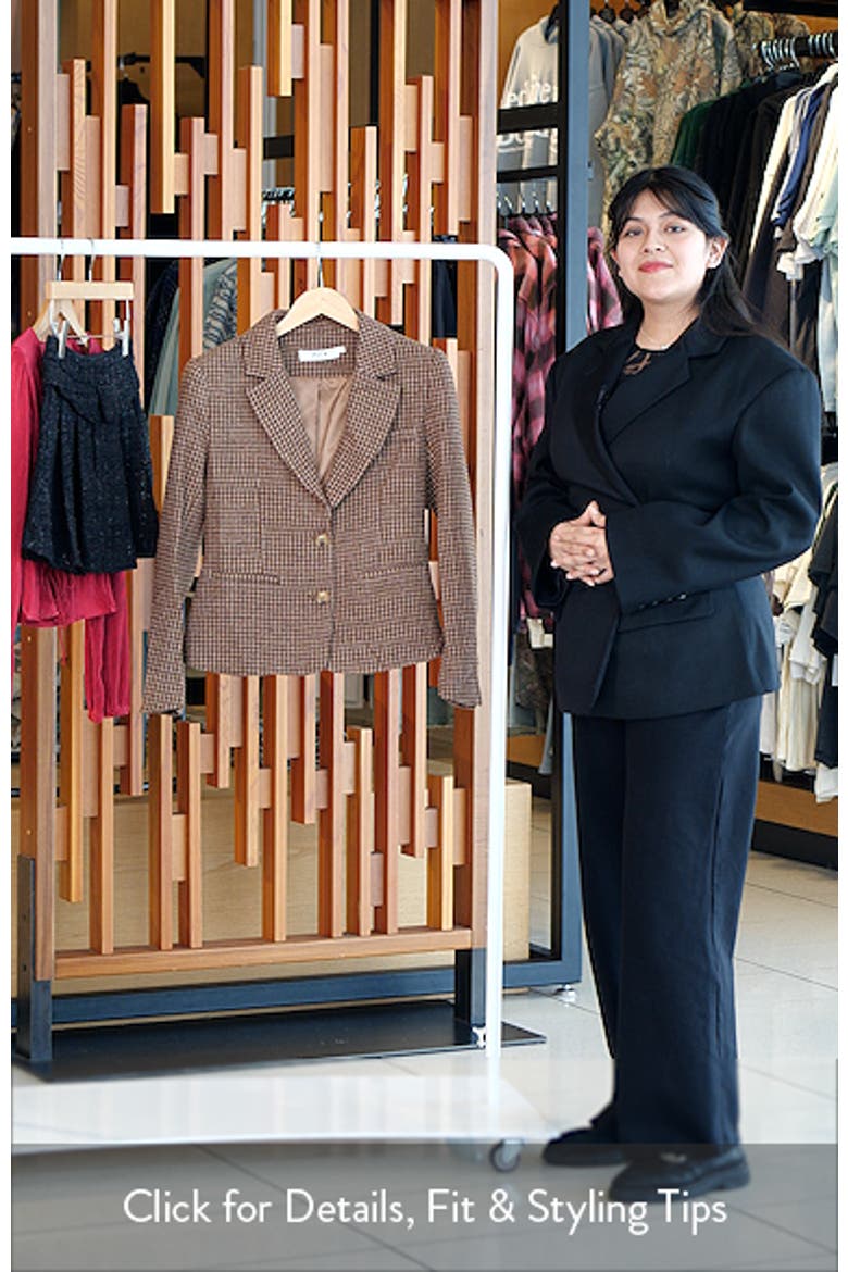 Houndstooth Fitted Blazer video