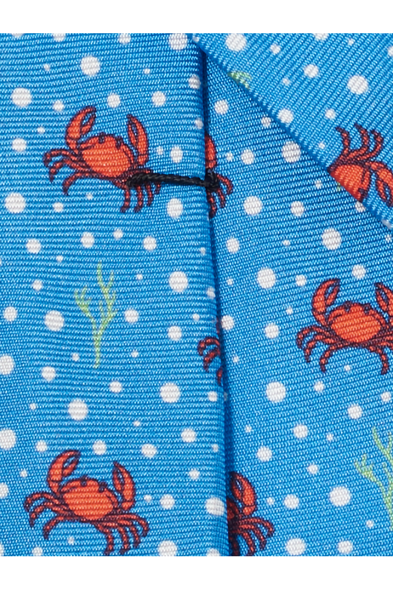 Patterned Woven Silk Tie, Alternate, color, Light Blue Multi